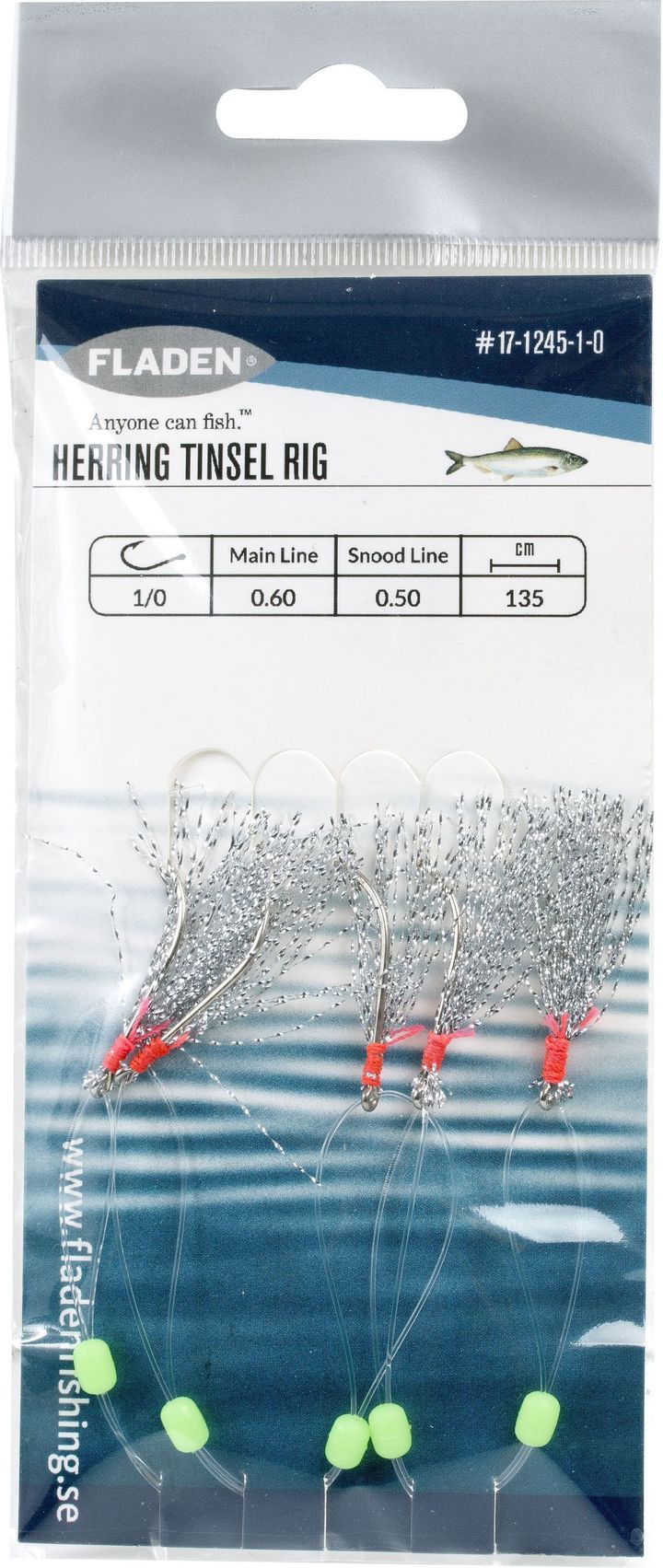 Fladen Fladen Herring Tinsel Rig Silver #1/0 Fladen