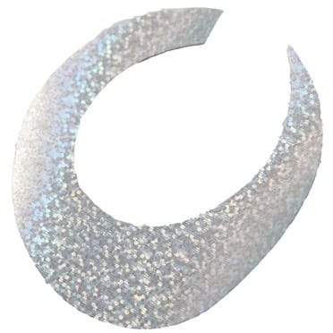 Flydressing Wiggle Tails M Holographic Silver Flydressing