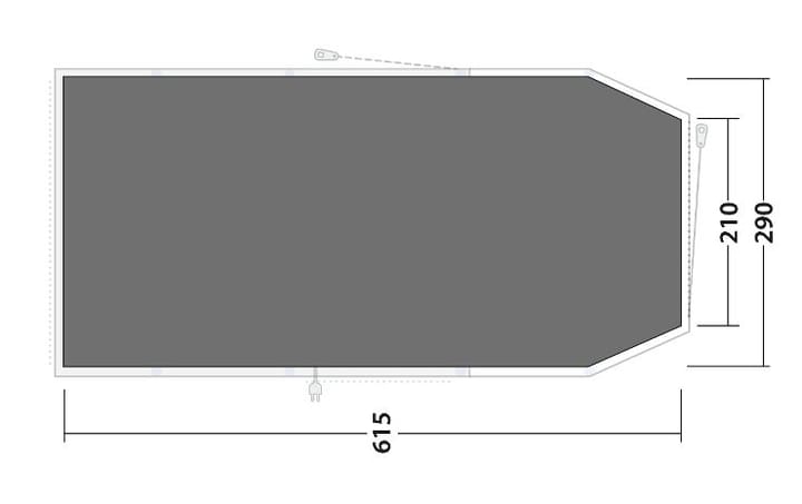 Outwell Footprint Lux Parkdale 4PA Black & Grey Outwell