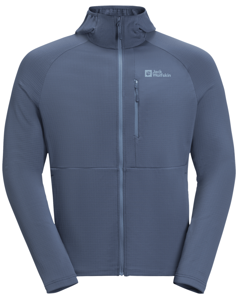 Jack Wolfskin Men's Kolbenberg Hooded Full Zip Evening Sky