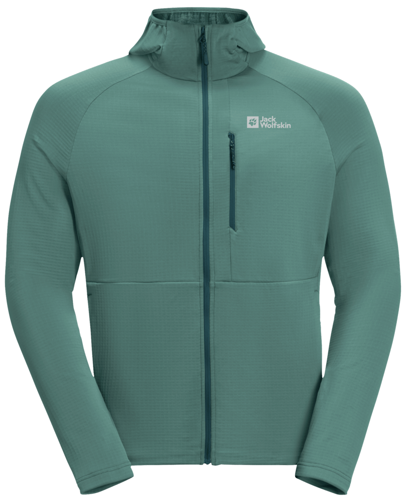 Jack Wolfskin Men's Kolbenberg Hooded Full Zip Jade Green