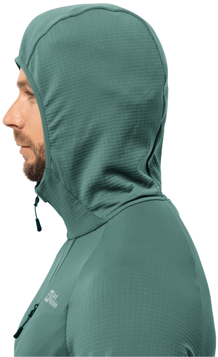 Jack Wolfskin Men's Kolbenberg Hooded Full Zip Jade Green Jack Wolfskin