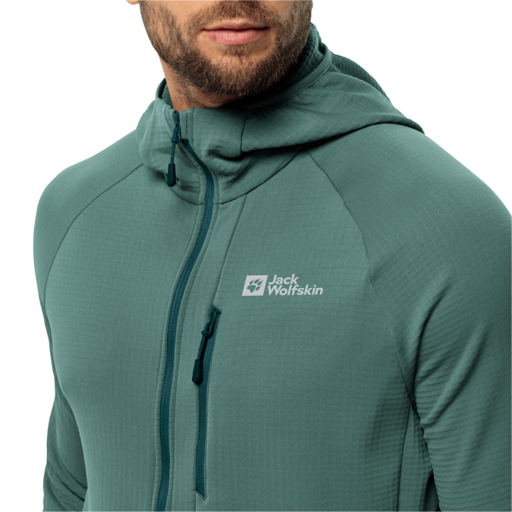 Jack Wolfskin Men's Kolbenberg Hooded Full Zip Jade Green Jack Wolfskin