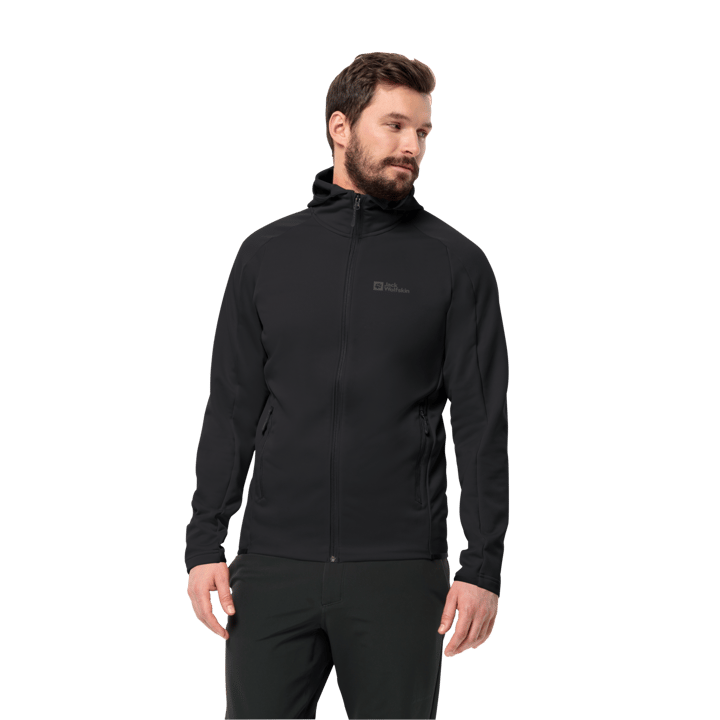 Jack Wolfskin Men's Alpgrat Hooded Full Zip Black Jack Wolfskin