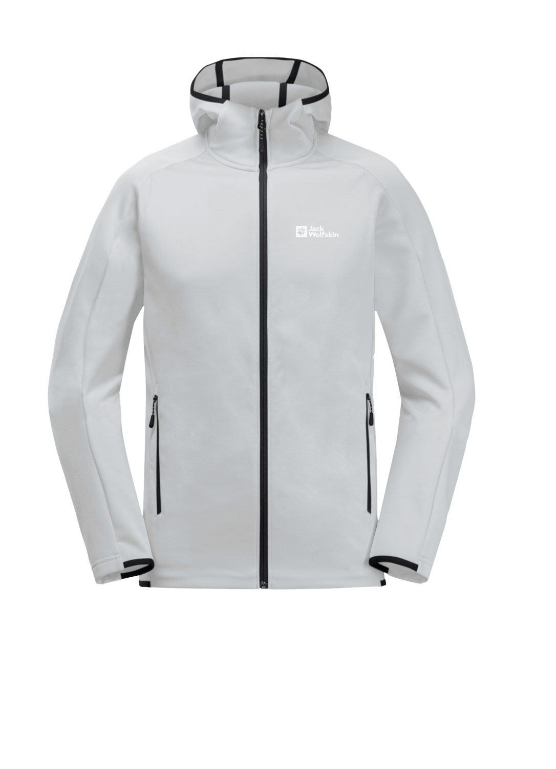 Jack Wolfskin Men's Alpgrat Hooded Full Zip Cool Grey