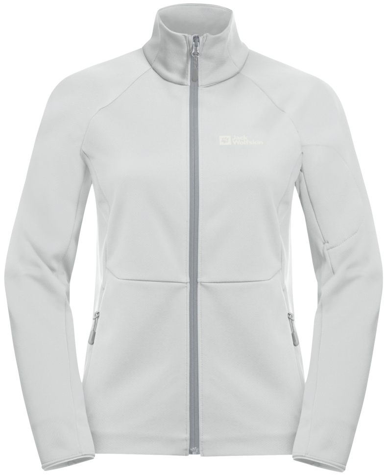 Jack Wolfskin Women’s Alpgrat Full Zip Cool Grey