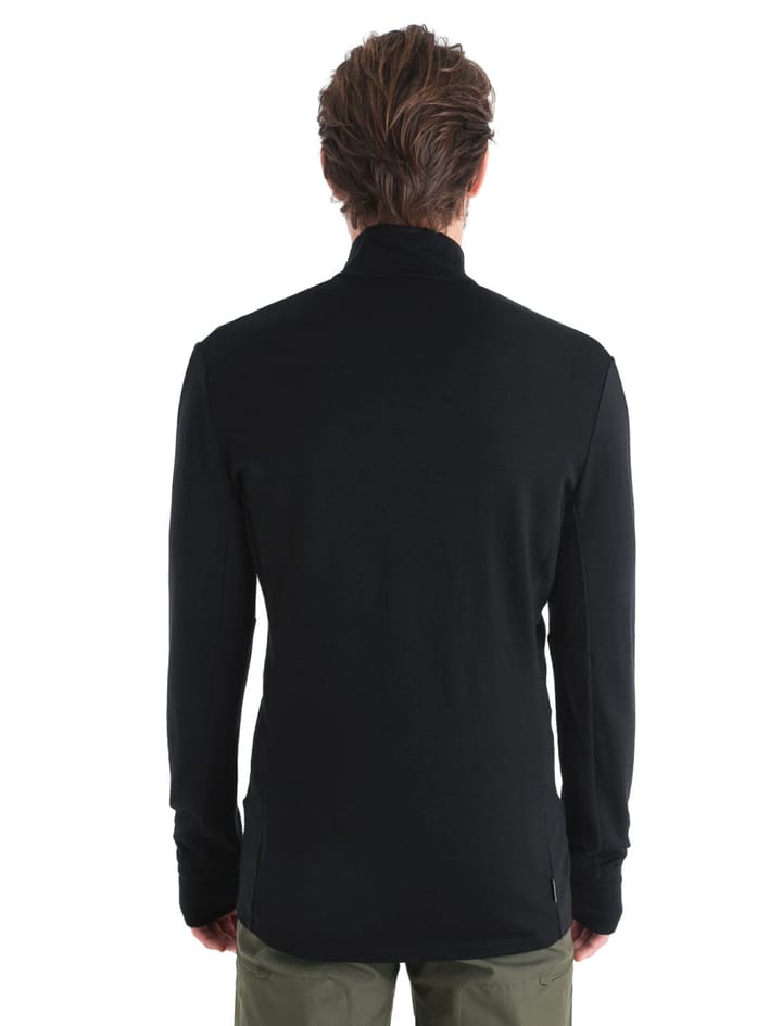 Icebreaker Men's Merino 260 Quantum IV Long Sleeve Zip Black Icebreaker