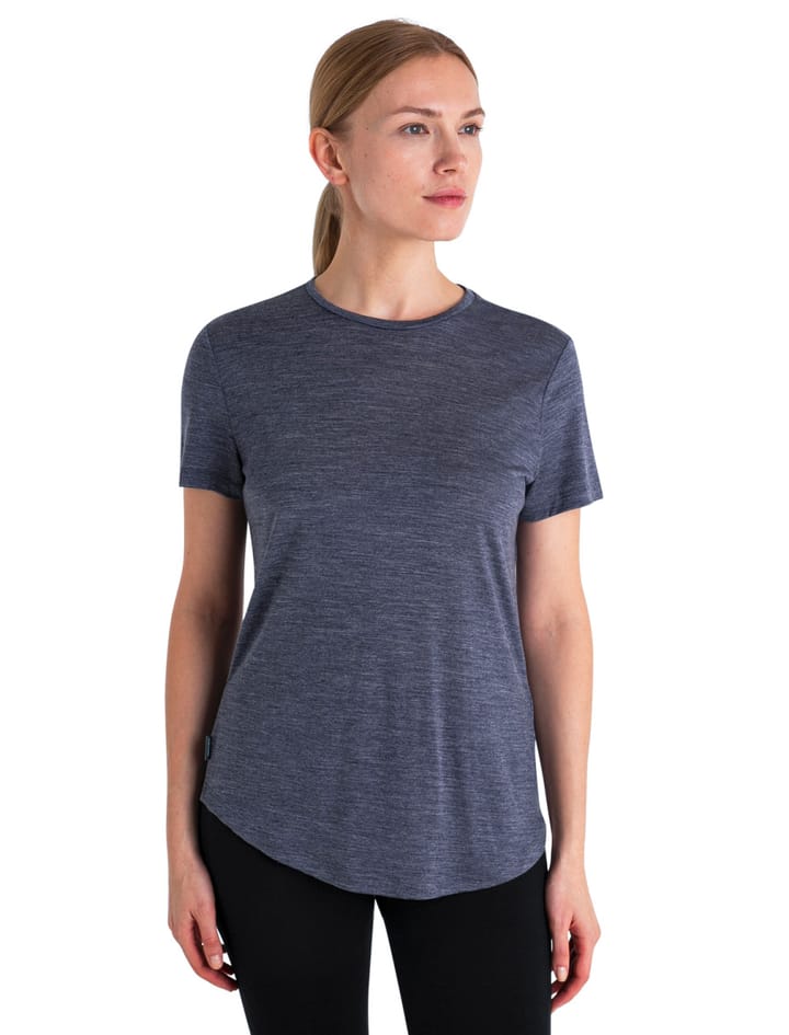 Icebreaker Women's Merino 125 Cool-Lite™ Sphere III Short Sleeve Tee Midnight Navy Heather Icebreaker