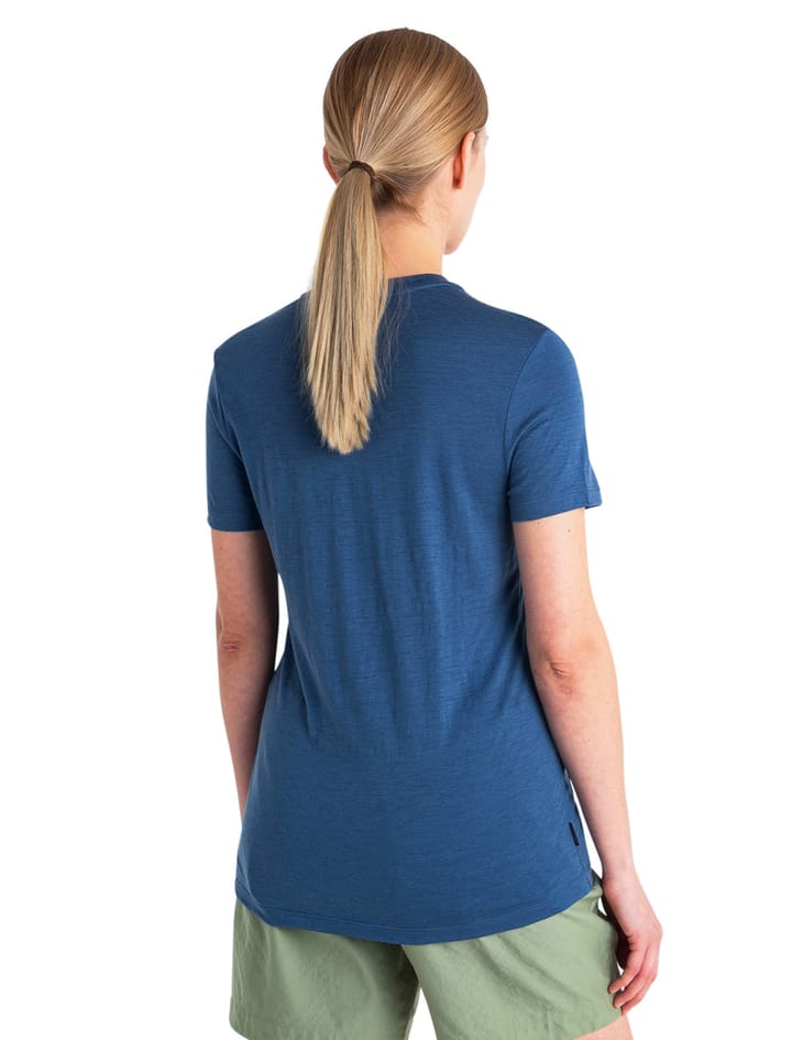 Icebreaker Women's Merino 150 Tech Lite III Short Sleeve Tee Mountain Lines Dawn Icebreaker