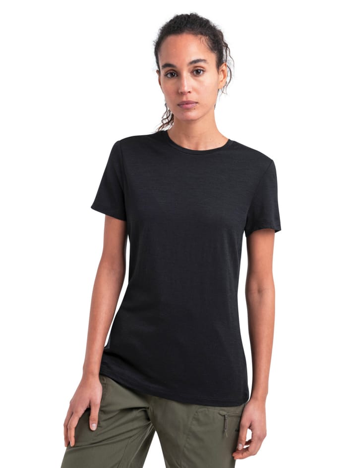 Icebreaker Women's Merino 150 Tech Lite III Short Sleeve Tee Black Icebreaker