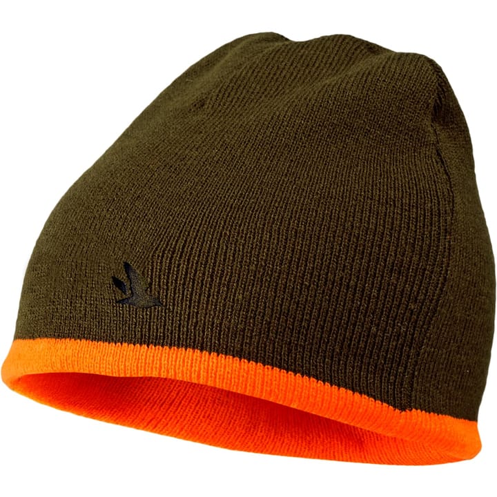 Seeland Ian Reversible Beanie Hi-Vis Orange/Pine Green Seeland