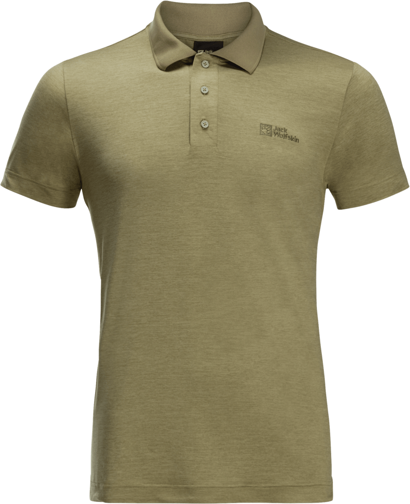 Jack Wolfskin Men's Travel Polo Bay Leaf