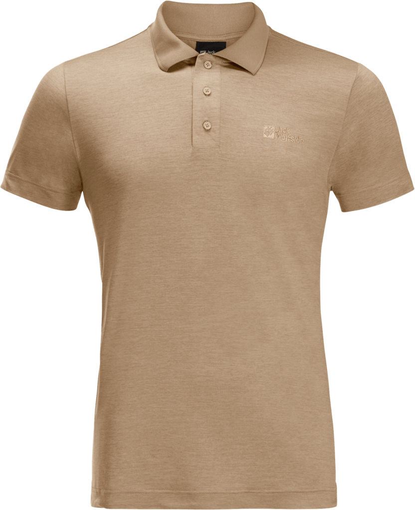 Jack Wolfskin Men's Travel Polo Sand Storm