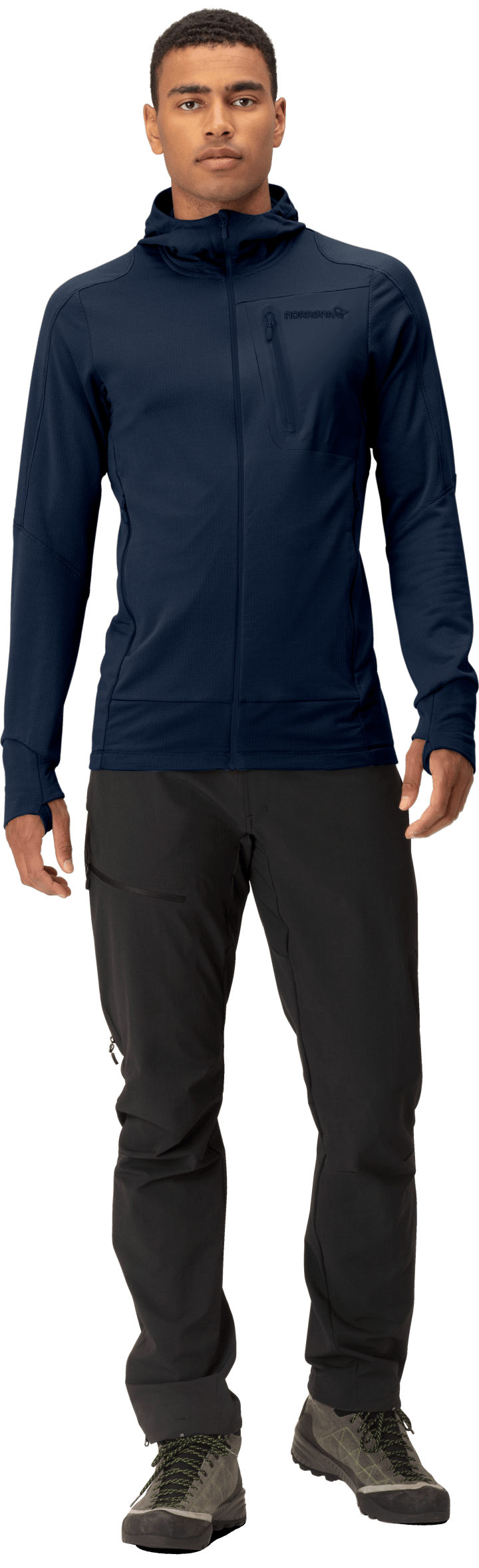 Norrøna Men's Falketind Power Grid Hood Indigo Night | Buy Norrøna Men ...