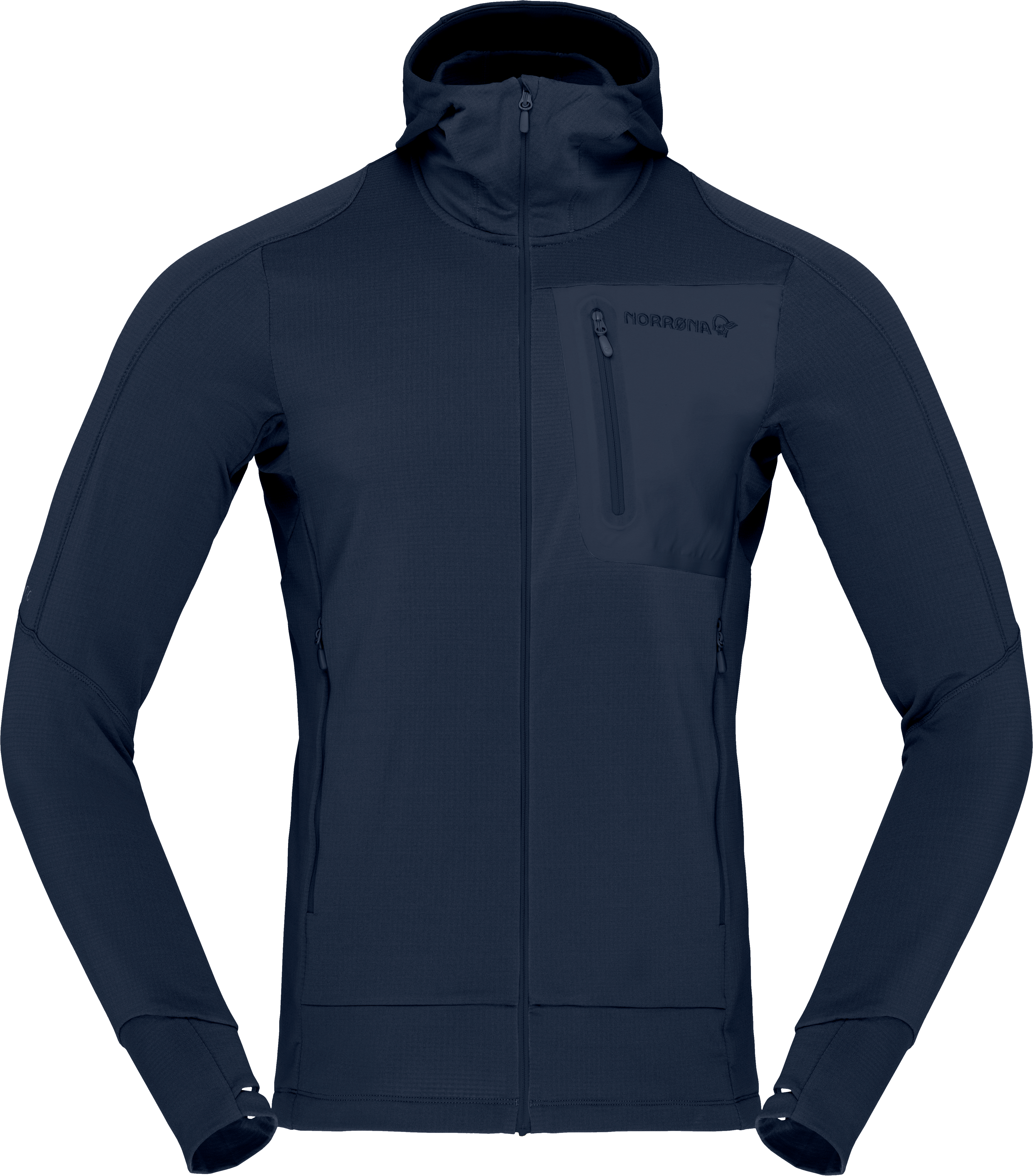 Falketind Power Grid Hood M’S Indigo Night