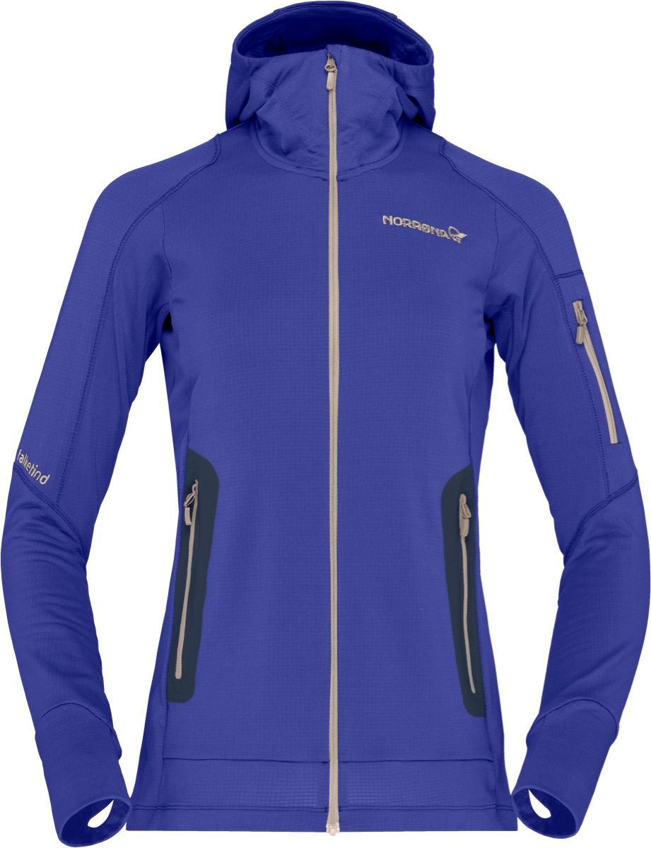 Norrøna Women's Falketind Power Grid Hood Royal Blue