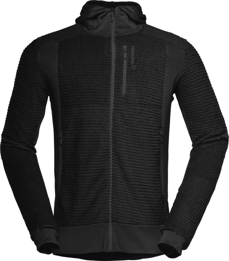 Norrøna Men’s Falketind Alpha120 Zip Hood Caviar Black