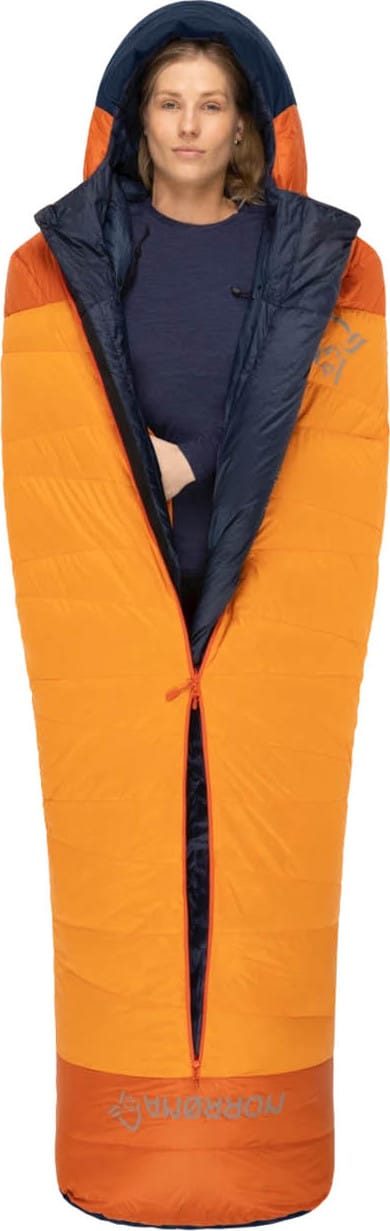 Norrøna Women's Falketind Down 0C Sleeping Bag 170 Orange Popsicle Norrøna