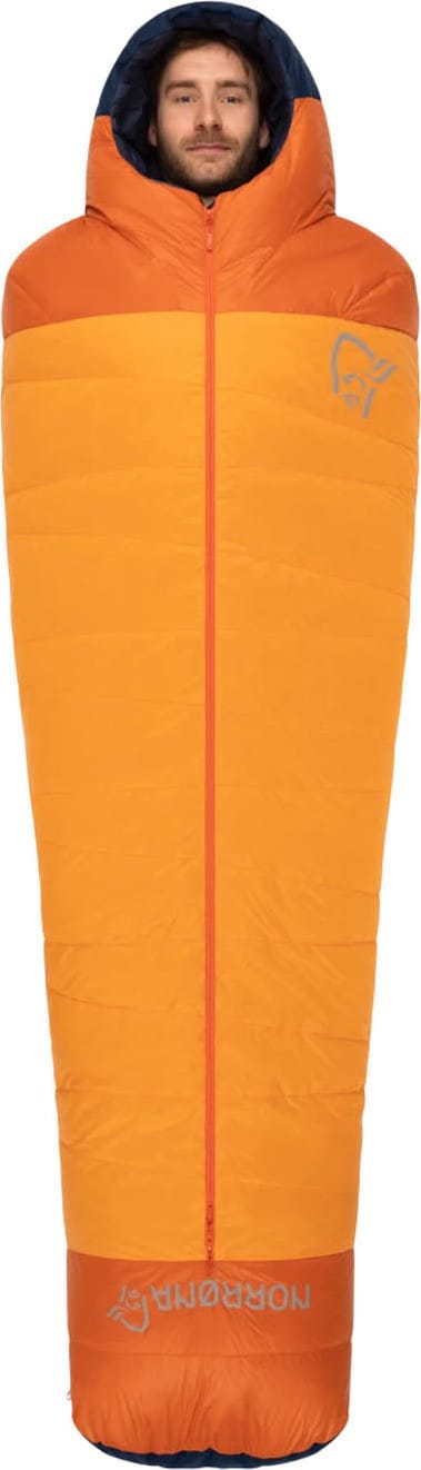 Norrøna Men's Falketind Down 0C Sleeping Bag 185 Orange Popsicle Norrøna