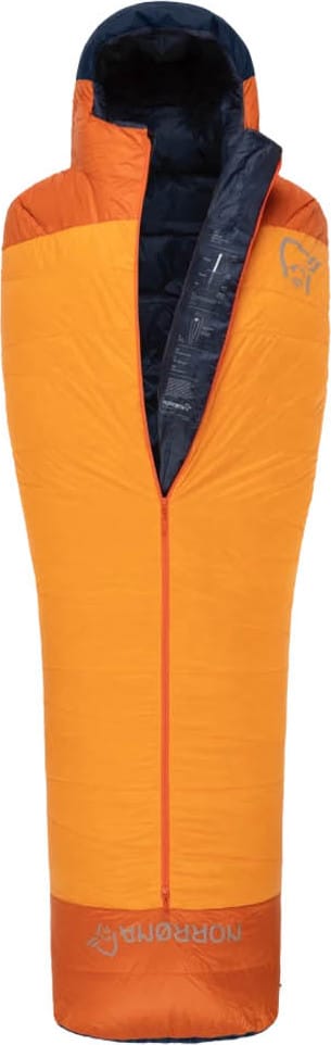 Norrøna Men's Falketind Down 0C Sleeping Bag 185 Orange Popsicle Norrøna