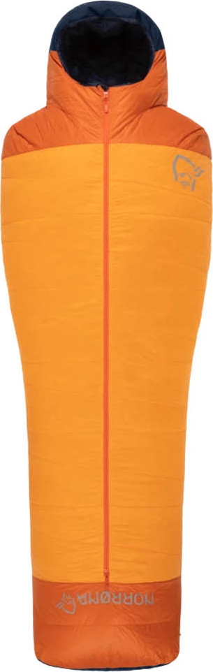 Norrøna Men's Falketind Down 0C Sleeping Bag 185 Orange Popsicle, OneSize