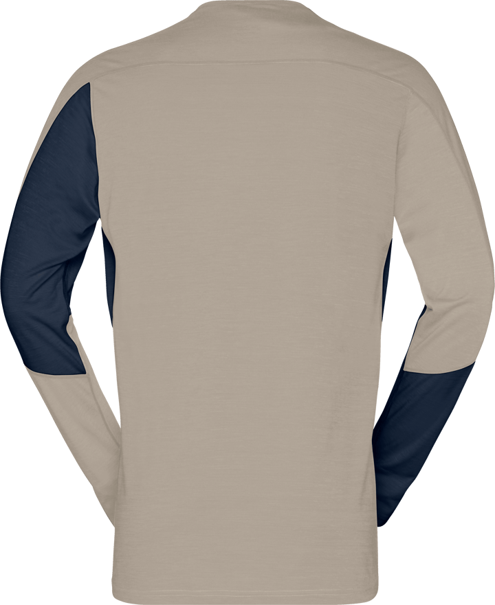 Norrøna Men's Falketind Equaliser Merino Round Neck Indigo Night/Pure Cashmere Norrøna