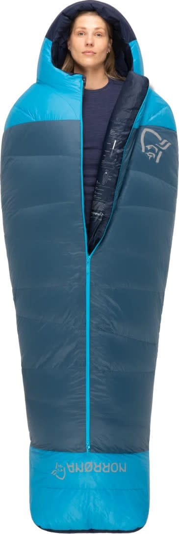 Norrøna Men's Falketind Down800 -10c Sleeping Bag 185  Deep Dive Norrøna