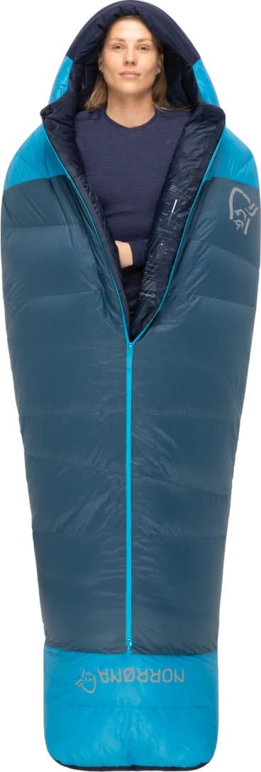 Norrøna Men's Falketind Down800 -10c Sleeping Bag 185  Deep Dive Norrøna