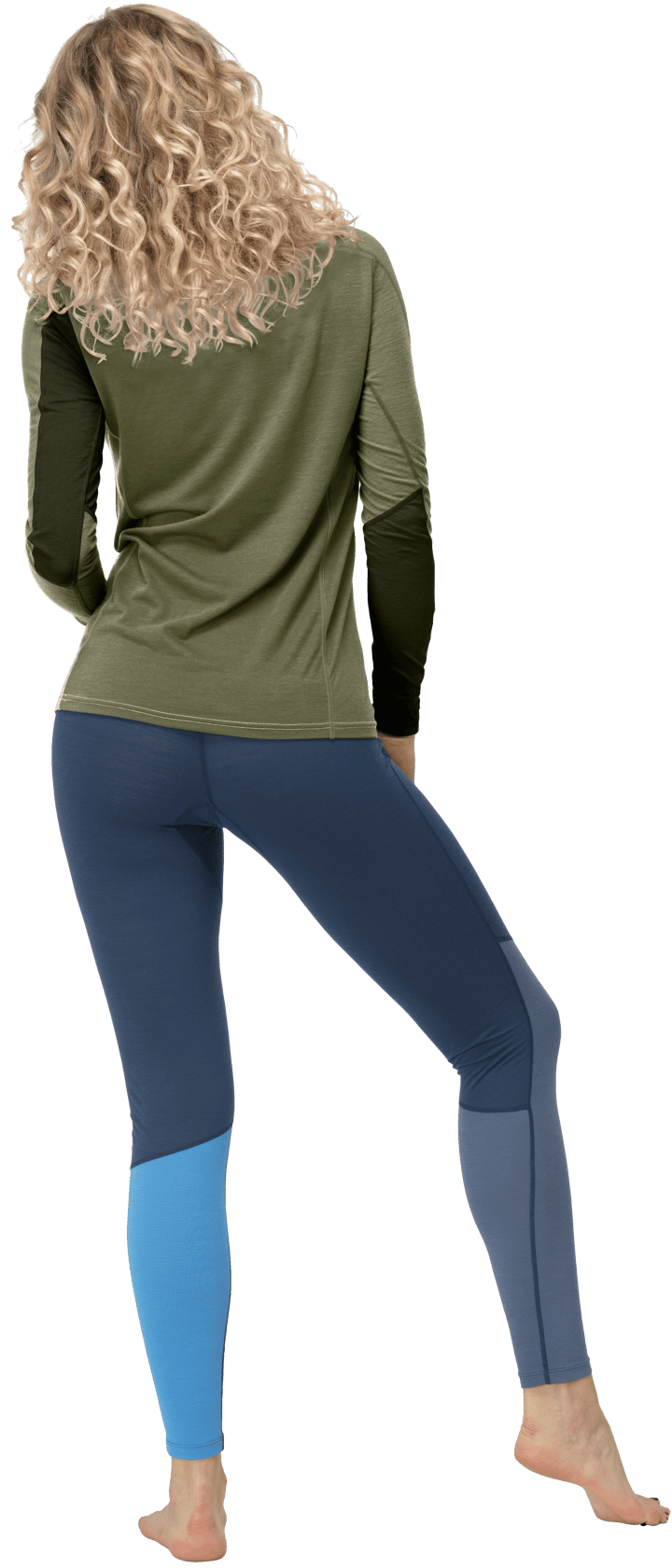 Norrøna Women's Falketind Equaliser Merino Round Neck Olive Night/Rosin Norrøna