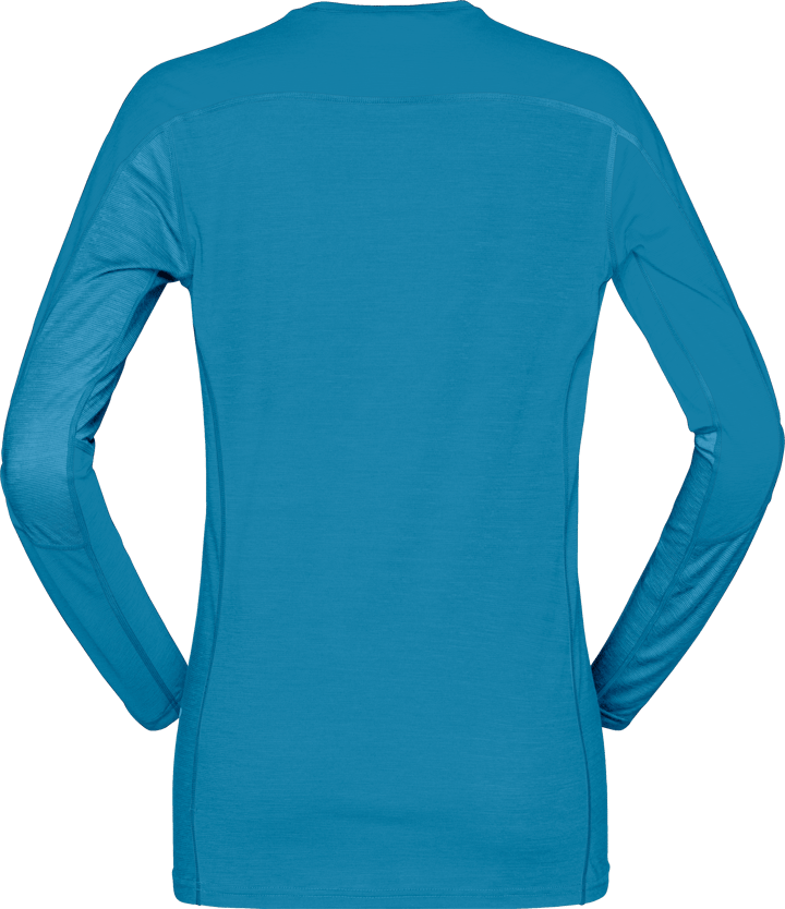 Norrøna Women's Falketind Equaliser Merino Round Neck Hawaiian Surf Norrøna