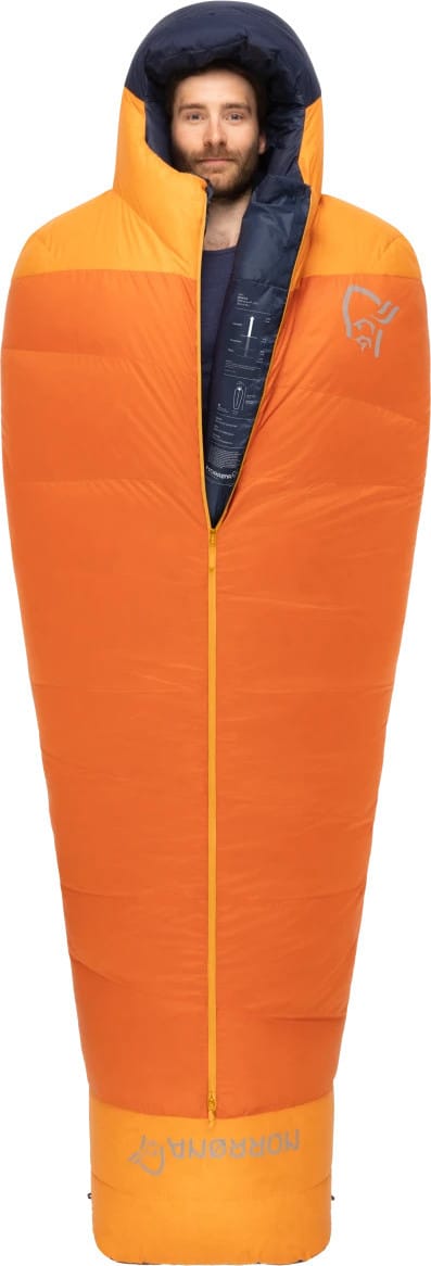 Norrøna Men's Falketind Down800 -18.5c Sleeping Bag 185  Pureed Pumpkin Norrøna