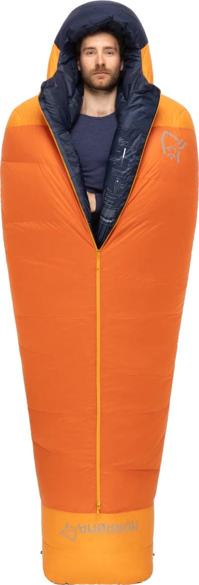 Norrøna Men's Falketind Down800 -18.5c Sleeping Bag 185  Pureed Pumpkin Norrøna