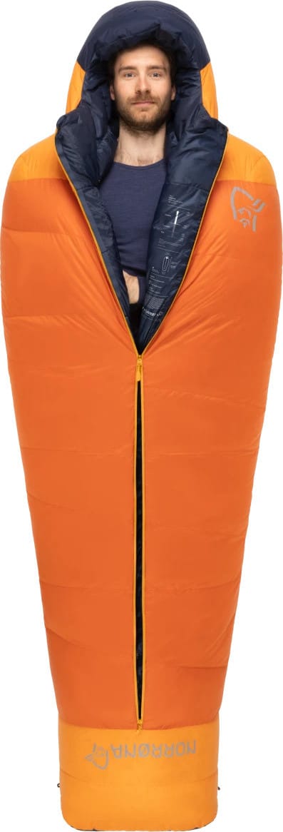 Norrøna Men's Falketind Down800 -18.5c Sleeping Bag 185  Pureed Pumpkin Norrøna