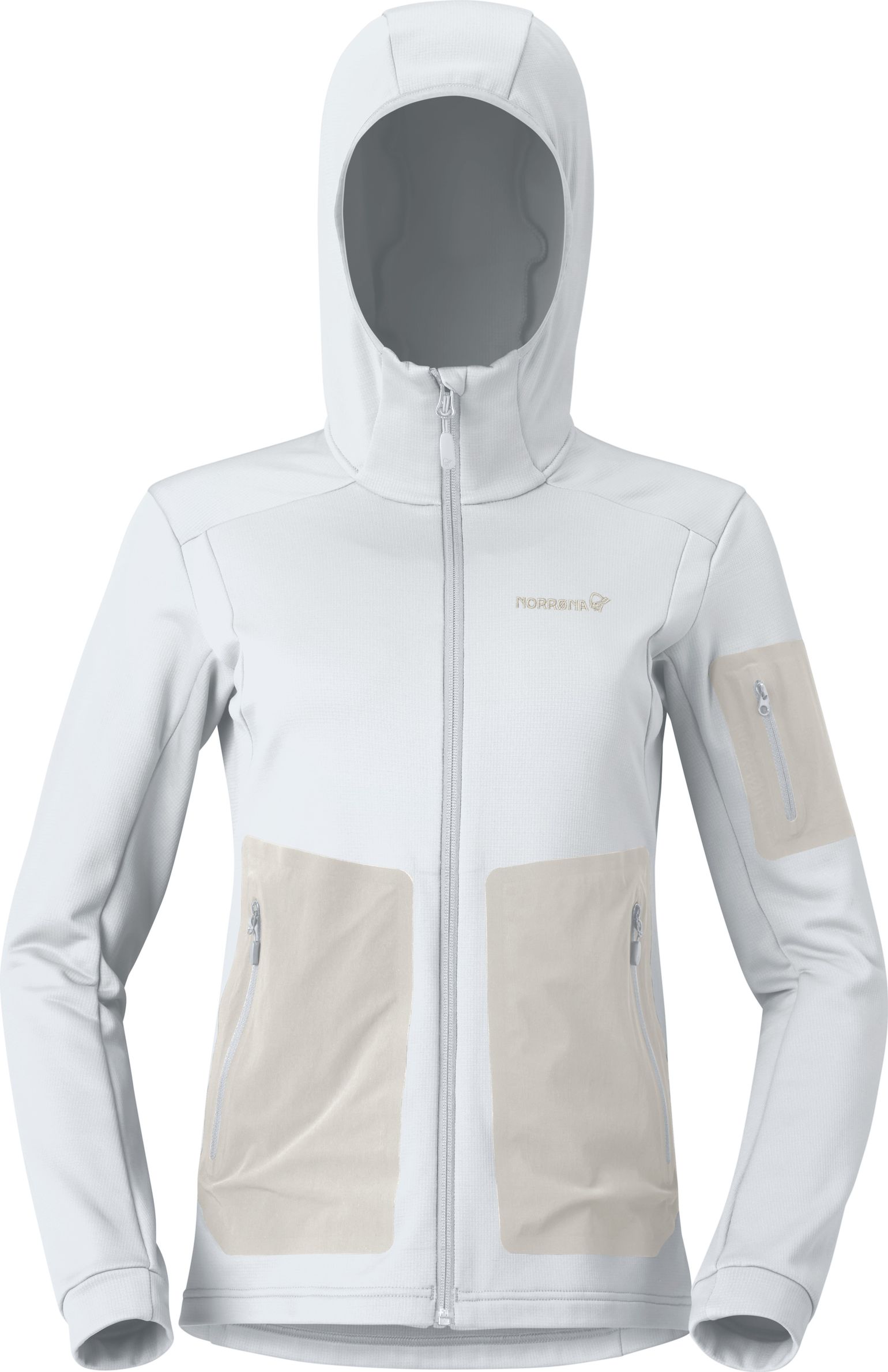 Norrøna Women's Falketind Warm Stretch Hood Snow White