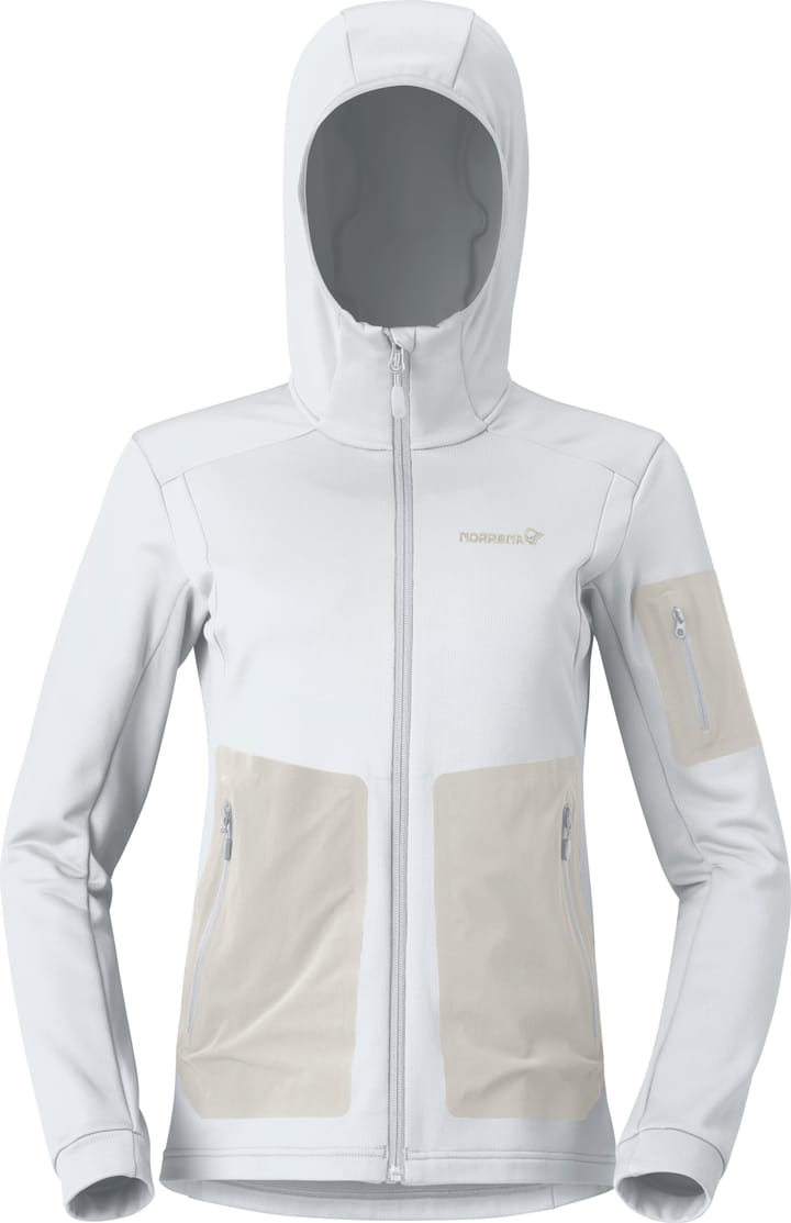 Norrøna Women's Falketind Warm Stretch Hood Snow White Norrøna