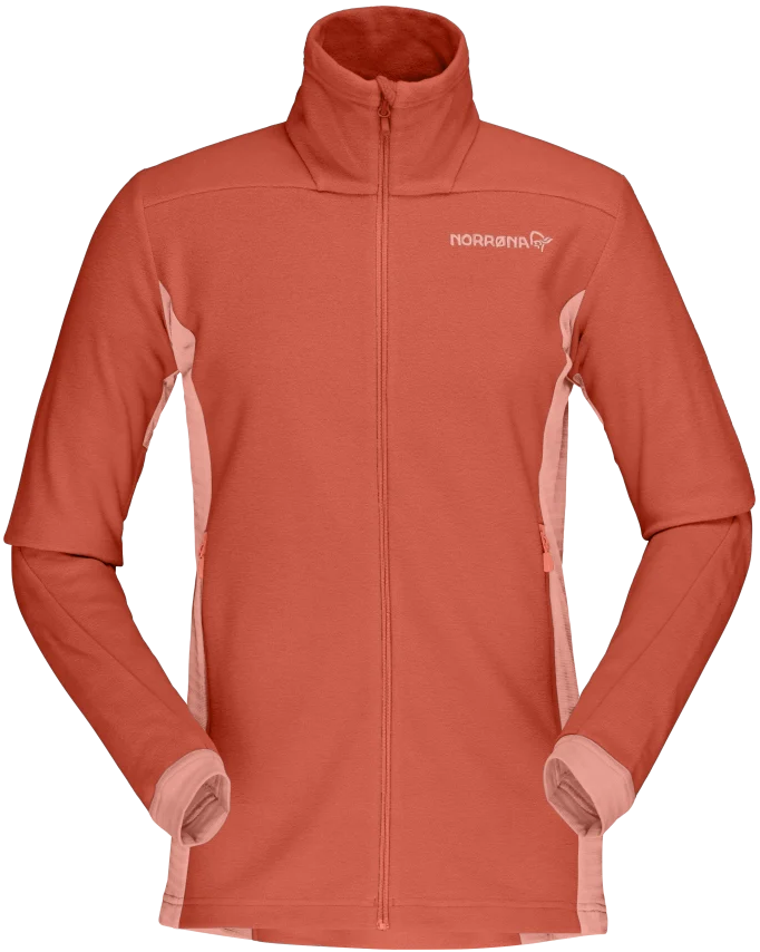 Norrøna Women’s Falketind Warm1 Jacket Orange Alert/Peach Amber