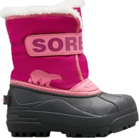 Sorel Kids’ Snow Commander Boot Tropic Pink/Deep Blush