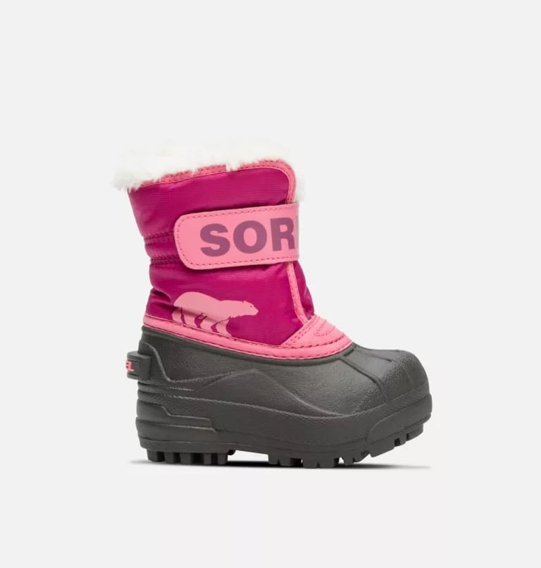 Sorel Toddler Snow Commander Boot Tropic Pink, Deep Blush