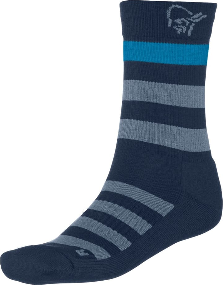 Norrøna Falketind Mid Weight Merino Socks Indigo Night/Flintstone Norrøna