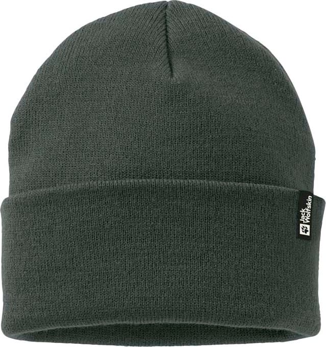 Jack Wolfskin Rib Beanie Black Olive Jack Wolfskin