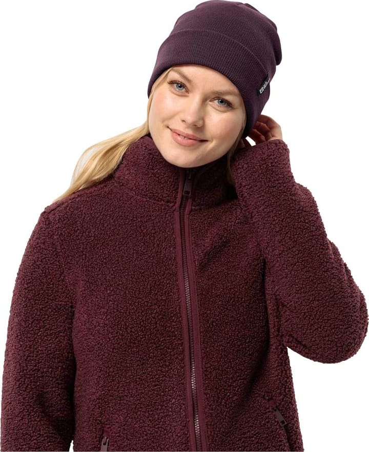 Jack Wolfskin Rib Beanie Midnight Plum Jack Wolfskin