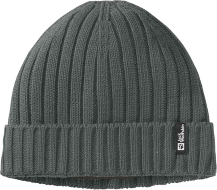 Jack Wolfskin Rib Knit Beanie Slate Green Jack Wolfskin