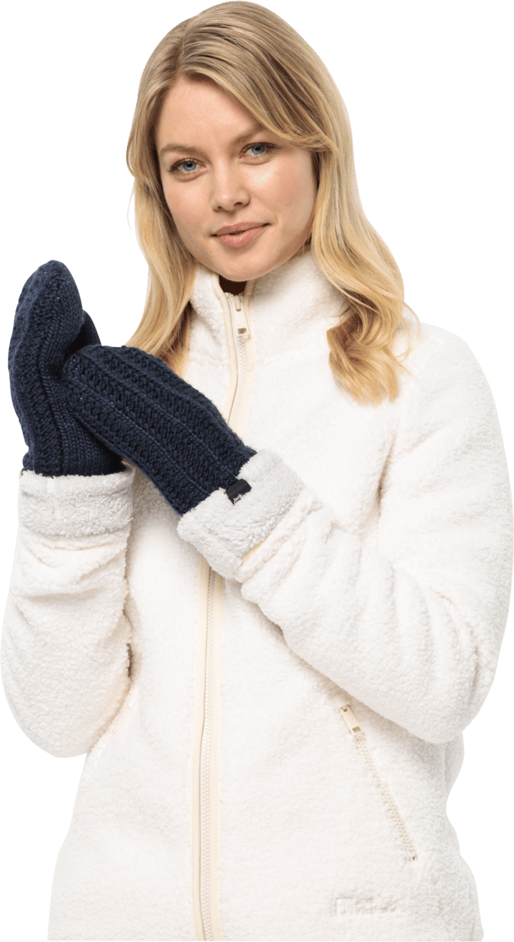 Jack Wolfskin Women's Highloft Knit Mitten Night Blue Jack Wolfskin