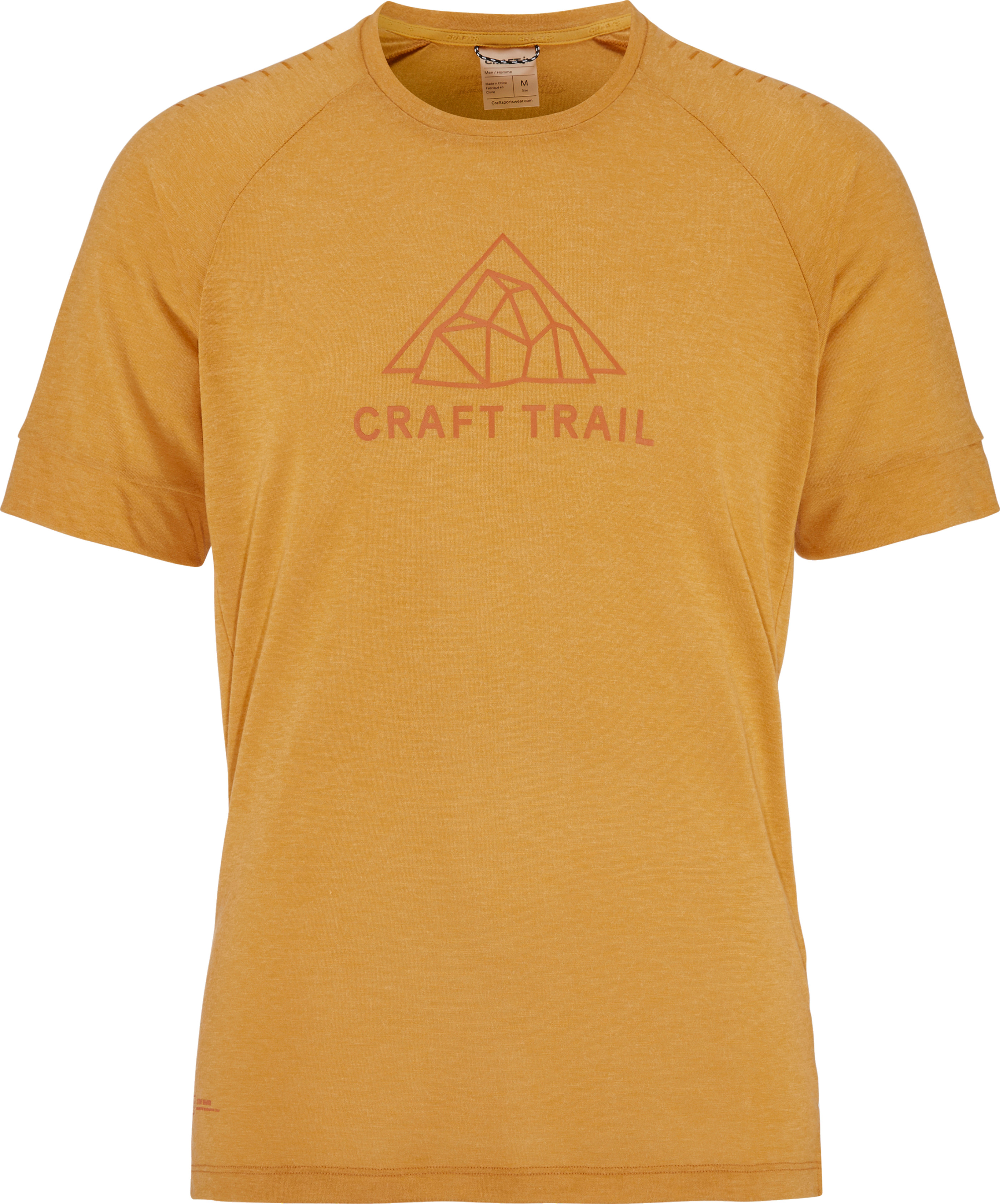 Craft Men’s Advance Trail Wool Short Sleeve Tee  Turmeric Melange