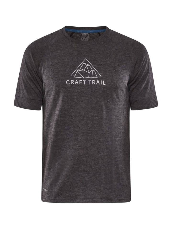 Craft Men's Advance Trail Wool Short Sleeve Tee  Black/Melange Craft