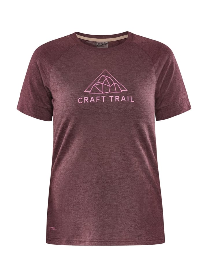 Craft Women's Advance Trail Wool Short Sleeve Tee Punsch/Melange Craft