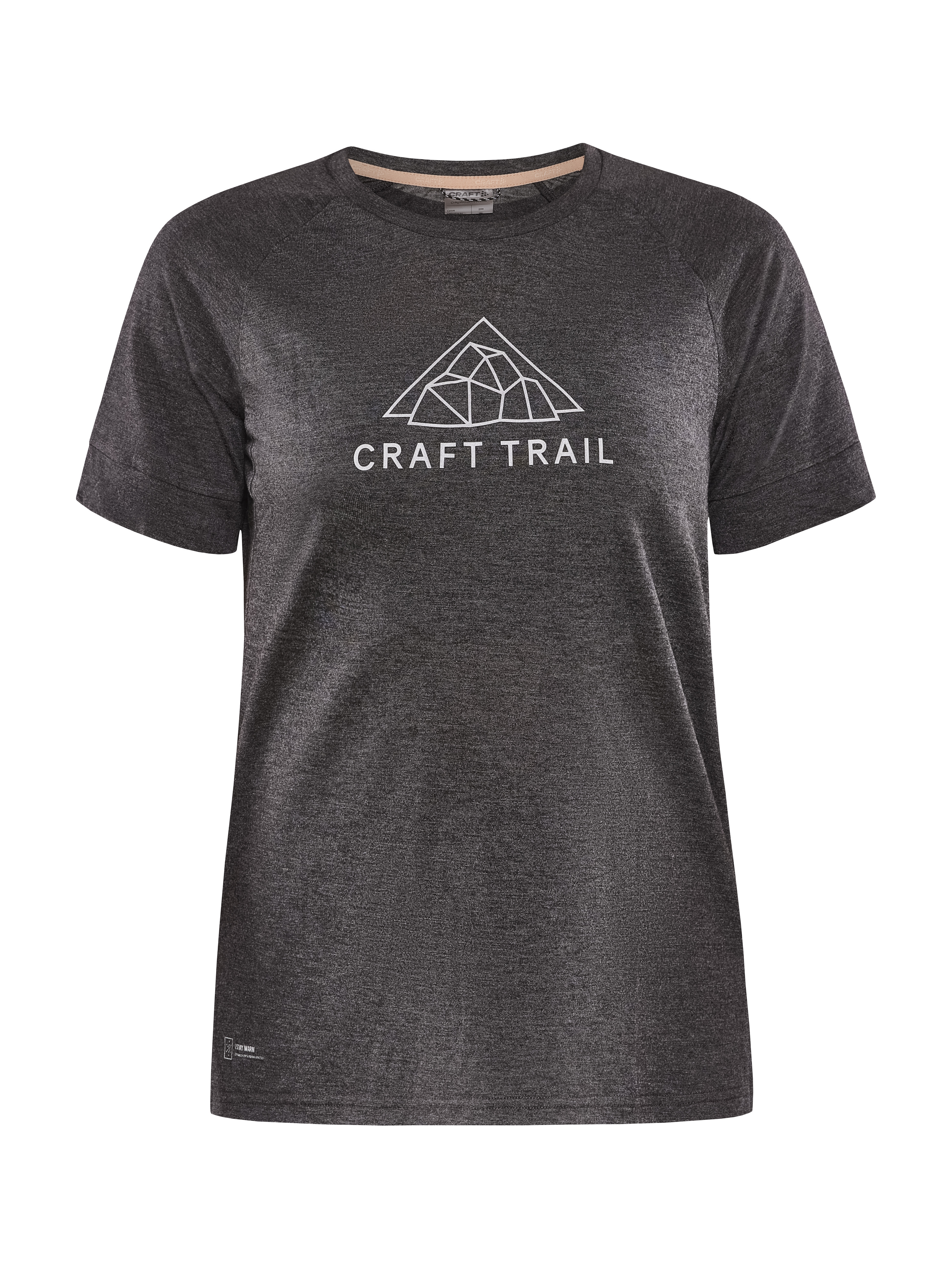 Craft Women’s Adv Trail Wool Short Sleeve Tee Black Melange