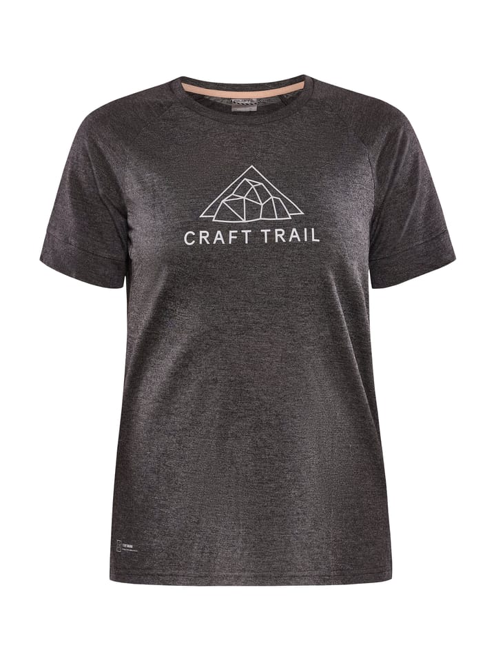 Craft Women's Advance Trail Wool Short Sleeve Tee Black Melange Craft