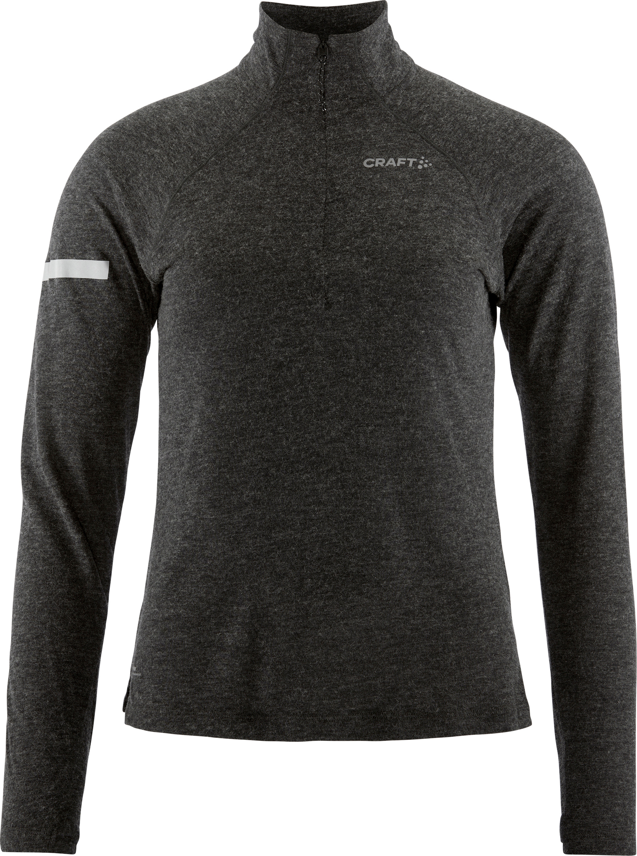 Craft Women’s Advance Subz Wool Ls Tee 3 Black-Melange