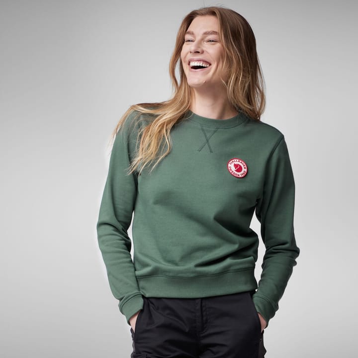 Fjällräven Women's 1960 Logo Badge Sweater Deep Patina Fjällräven